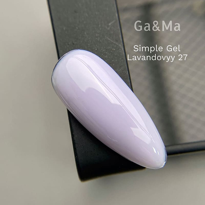 Гель GÉMELY ex GA&MA Simple gel №27 лавандовый, 15 мл, Выбор объема: 15 мл, Цвет коллекции: №27, фото 2, назначение