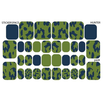Стикеры Stickersspace на липкой основе для педикюра Hunter pedi