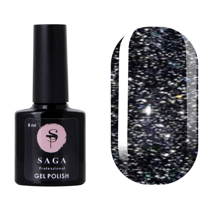 Гель-лак Saga Professional Fiery gel № 12 светоотражающий, 10 мл
