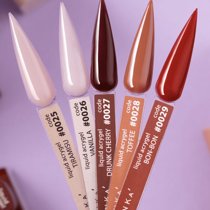 Liquid Acrygel DNKa №28, Toffee, 12 ml, Выбор объема: 12 мл, Цвет коллекции: №28, фото 2