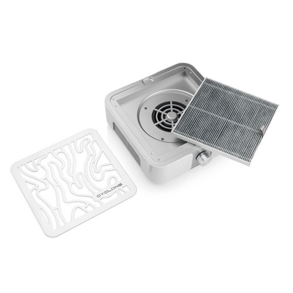 Витяжка для манікюру та педикюру BUCOS CYCLONE X2 Silver на 72W, зображення 2