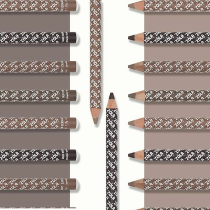 Карандаш для бровей ZOLA Powder Brow Pencil Blonde пудровый, светло-коричневый, фото 2