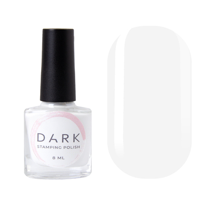 DARK Stamping polish №02, белый, 8 мл, фото 2