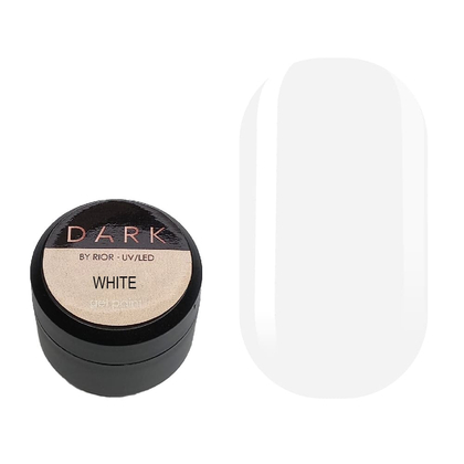Dark White gel paint, 5g