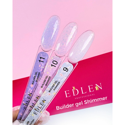 Edlen Builder Gel Shimmer №9, 15 мл, Вибір об'єму: 15 мл, Вибір відтінку: №9, зображення 2