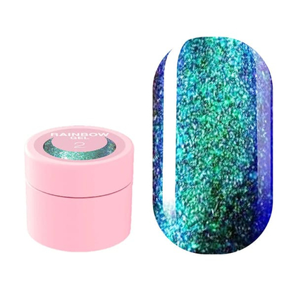 Гель-глиттер LUNA Rainbow Gel №2, 5 мл, Выбор оттенка: №2