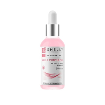 Масло для кутикулы и ногтей Shelly с экстрактом земляники и витамином Е, 30 мл, Выбор объема: 30 мл