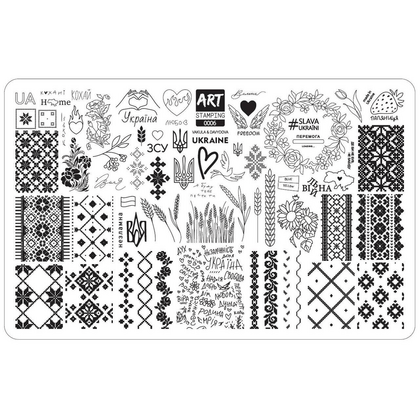 Пластина для стемпинга Art Stamping №0006