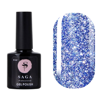 Гель-лак Saga Professional Fiery gel № 11 светоотражающий, 9 мл
