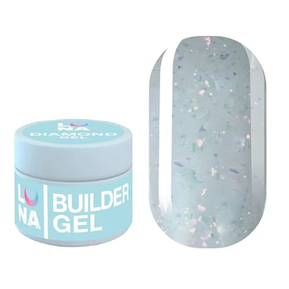 Гель для нарощування LUNA Diamond gel 6, 15 мл, Вибір об'єму: 15 мл, Вибір відтінку: №6