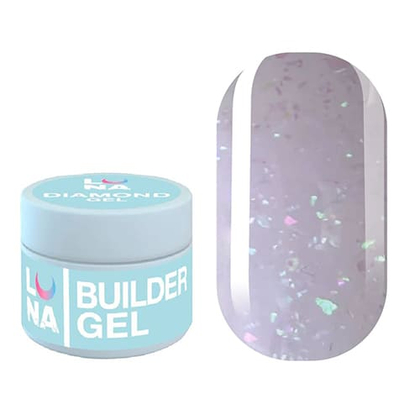 Гель для нарощування LUNA Diamond gel 9, 15 мл, Вибір об'єму: 15 мл, Вибір відтінку: №9