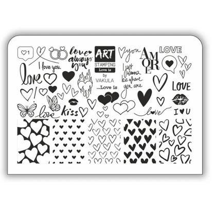 Пластина для стемпинга Art Stamping (Love is)