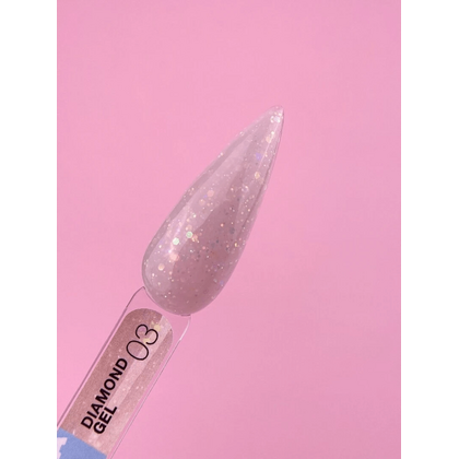 Гель для нарощування LUNA Diamond gel 3, 15 мл, Вибір об'єму: 15 мл, Вибір відтінку: №3, зображення 3