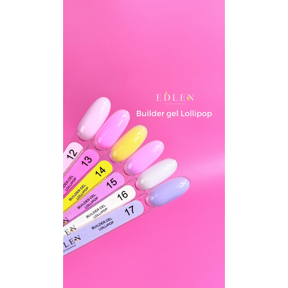 Edlen Builder Gel Lollipop №13, 15 мл, Вибір об'єму: 15 мл, Вибір відтінку: №13, зображення 2