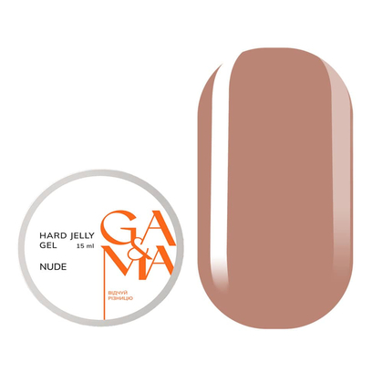 Гель-желе Ga&Ma Hard Jelly gel, nude, 15 мл, Вибір об'єму: 15 мл, Вибір відтінку: Nude, зображення 4