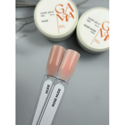 Гель-желе Ga&Ma Hard Jelly gel, nude, 15 мл, Вибір об'єму: 15 мл, Вибір відтінку: Nude, зображення 2