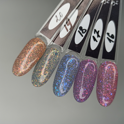 Гель-лак Saga Professional Fiery gel № 19 светоотражающий, 9 мл, фото 3