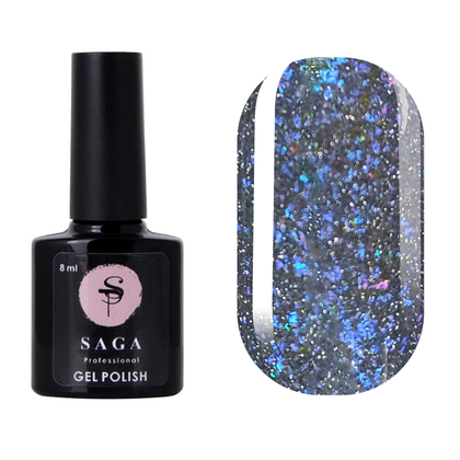 Гель-лак Saga Professional Fiery gel № 18 светоотражающий, 9 мл
