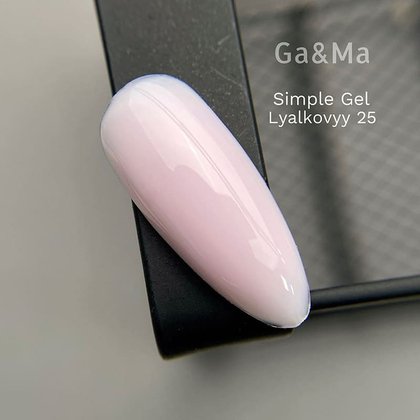 Гель GÉMELY ex GA&MA Simple gel №25 ляльковий, 15 мл, Вибір об'єму: 15 мл, Колір колекції: №25, зображення 2, призначення