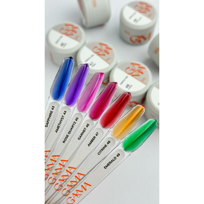 Гель GÉMELY ex GA&MA Simple gel №49 Emerald, 15 мл, Вибір об'єму: 15 мл, Колір колекції: №49, зображення 2