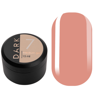 DARK Medium Gel №7, 15 мл, без пензлика, Вибір об'єму: 15 мл