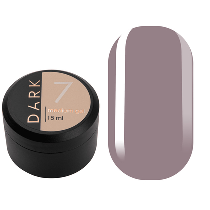 DARK Medium Gel №7, 15 мл, без пензлика, Вибір об'єму: 15 мл, зображення 4