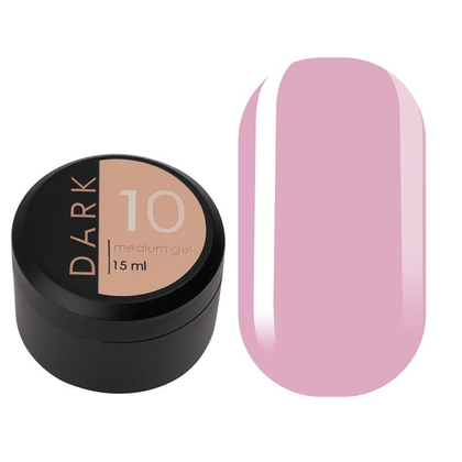 DARK Medium Gel №10, 15 мл, без кисти, Выбор объема: 15 мл, фото 4