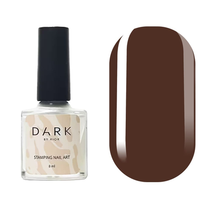 DARK Stamping polish №43, коричневый, 10 мл, фото 2