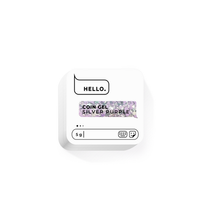 Гель для дизайна HEYLOVE Coin gel Silver Purple, 5 г, Выбор оттенка: Silver Purple