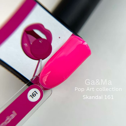 Гель-лак GÉMELY ex GA&MA №161, Pop-art collection, Skandal, 10 мл, Выбор оттенка: №161, фото 2