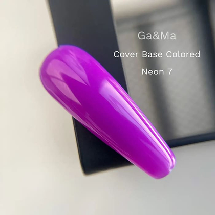 База кольорова GÉMELY ex GA&MA Colored base Neon №7, 15 мл, Вибір відтінку: №7, зображення 3