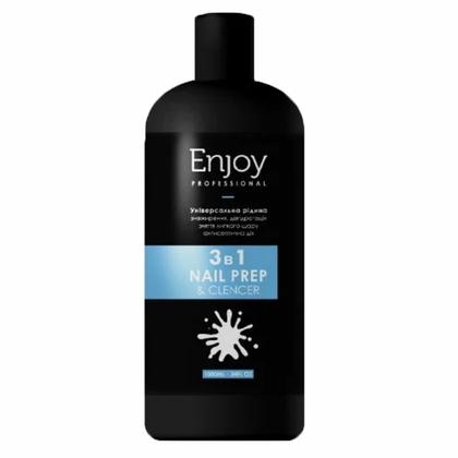 Универсальное средство Enjoy Professional 3в1 Nail Prep & Cleanser, 1000 мл , Выбор объема: 1000 мл