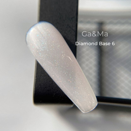 База Ga&Ma Diamond №6 з шимером, 15 мл, зображення 2