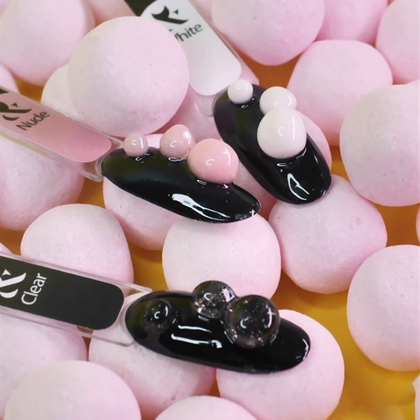 Гель-жвачка для дизайна ногтей F.O.X. Slime Gel Nude, 12 мл, фото 3
