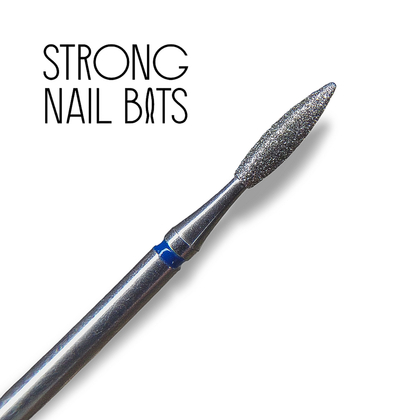 Фреза алмазная Strong nail bits PREMIUM пламя синяя, 0,21 мм, Другой вариант: 1 шт