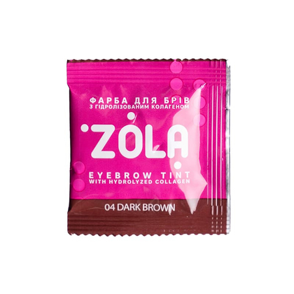 Краска для бровей ZOLA с коллагеном в саше Eyebrow Tint With Collagen 04, 5ml