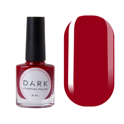 DARK Stamping polish №06, красный, 10 мл, фото 2