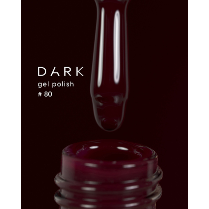 Гель-лак Dark gel polish №80, 6 мл, Вибір об'єму: 6 мл, призначення