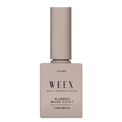 WEEX Rubber Base Coat (прозрачная) - каучуковая база для гель-лака, 11 мл, Выбор объема: 11 мл