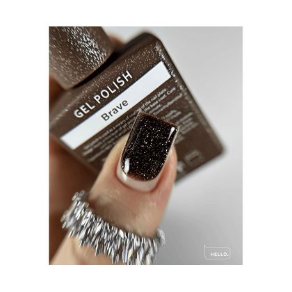 Гель-лак HELLO Reflective gel polish, Brave, 15 мл, фото 2