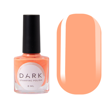 DARK Stamping polish №25, неоновый персиковый, 10 мл, фото 2