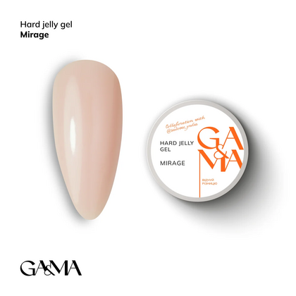 Гель-желе Ga&Ma Hard Jelly gel, Mirage, 15 мл, Вибір об'єму: 15 мл, Вибір відтінку: Mirage