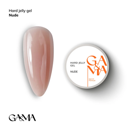 Гель-желе Ga&Ma Hard Jelly gel, nude, 15 мл, Вибір об'єму: 15 мл, Вибір відтінку: Nude