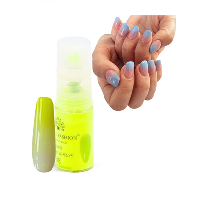Сухой спрей для градиента Global Fashion Ombre Spray №8, неоновый желтый, 10 г, Выбор оттенка: №8