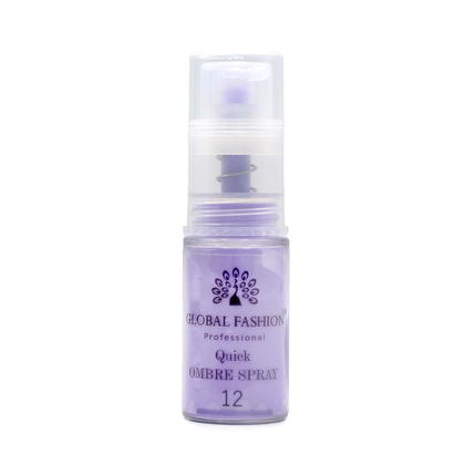 Сухой спрей для градиента Global Fashion Ombre Spray №12, фиолетовый, 10 г, Выбор оттенка: №12