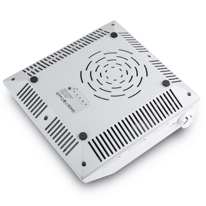 Вытяжка для маникюра BUCOS CYCLONE V2 на 100W с НЕРА фильтром, белая + USB, фото 6
