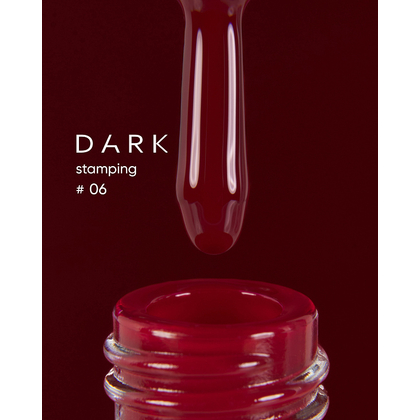 DARK Stamping polish №06, красный, 10 мл