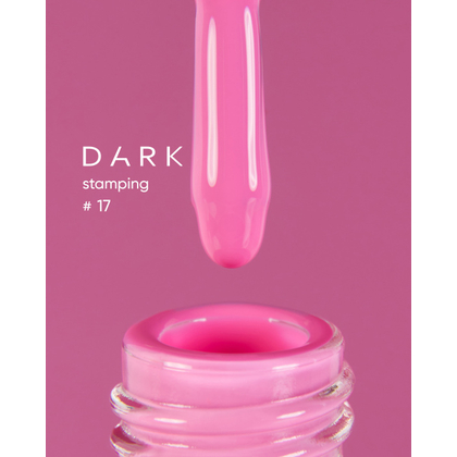 DARK Stamping polish №17, розовый, 10 мл