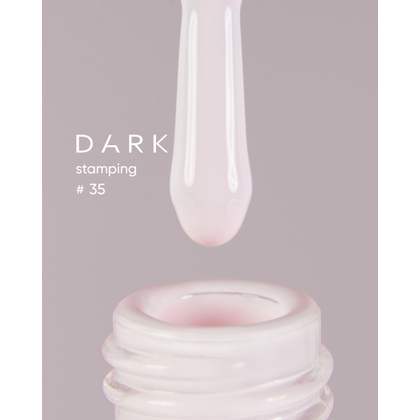 DARK Stamping polish №35, молочно-розовый, 8 мл
