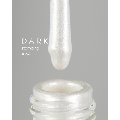 DARK Stamping polish №44, белый перламутровый, 8 мл